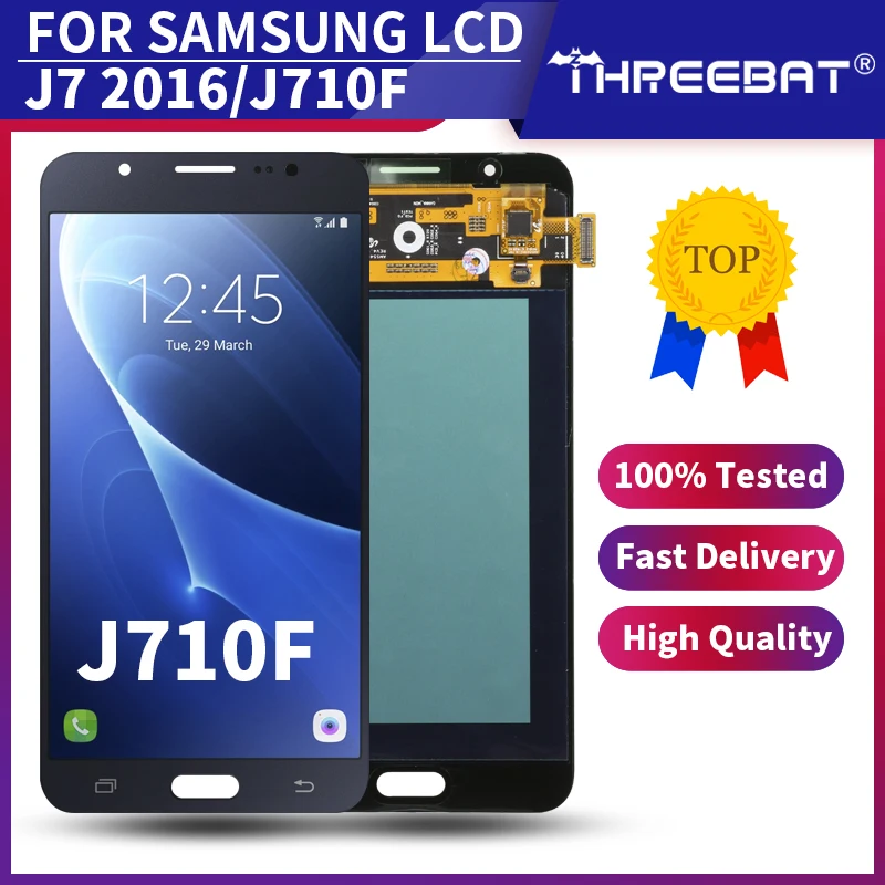 5 &quotAMOLED для Samsung Galaxy J7 2016 LCD J710 SM J710F J710FN J710M J710H J710A/DS ЖК-дисплей сенсорный экран