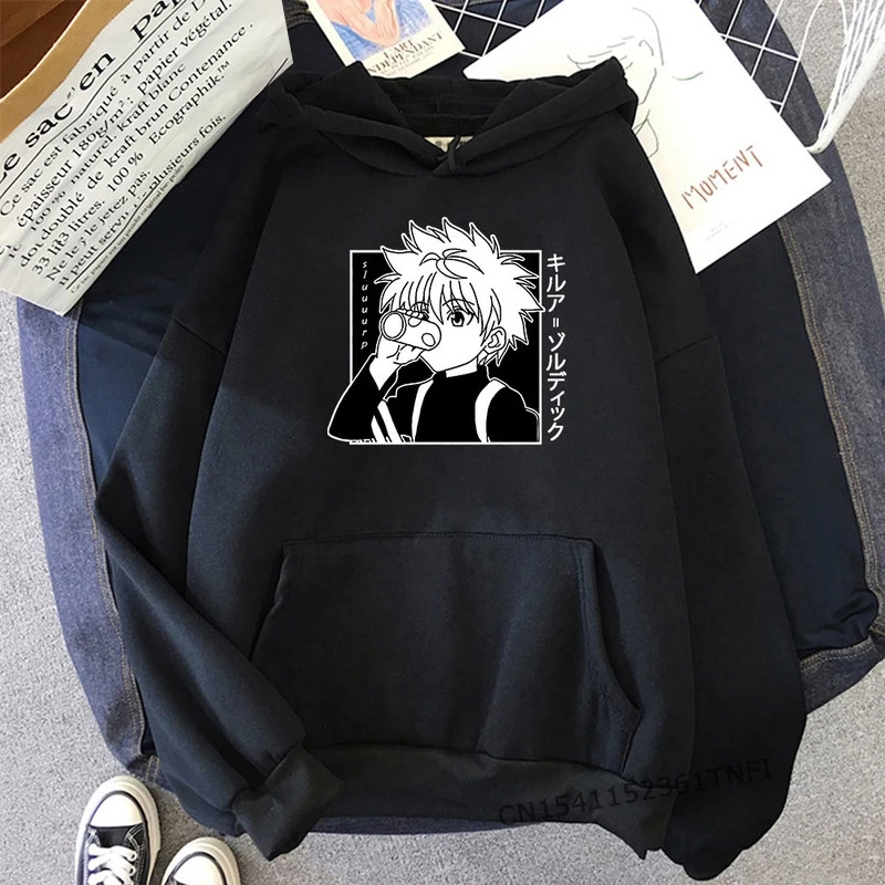 

Killua Hoodie Women/Men Unisex Kawaii Hunter X Hunter Graphic Loose Streetwear Japanese Sweatshirt Clothes