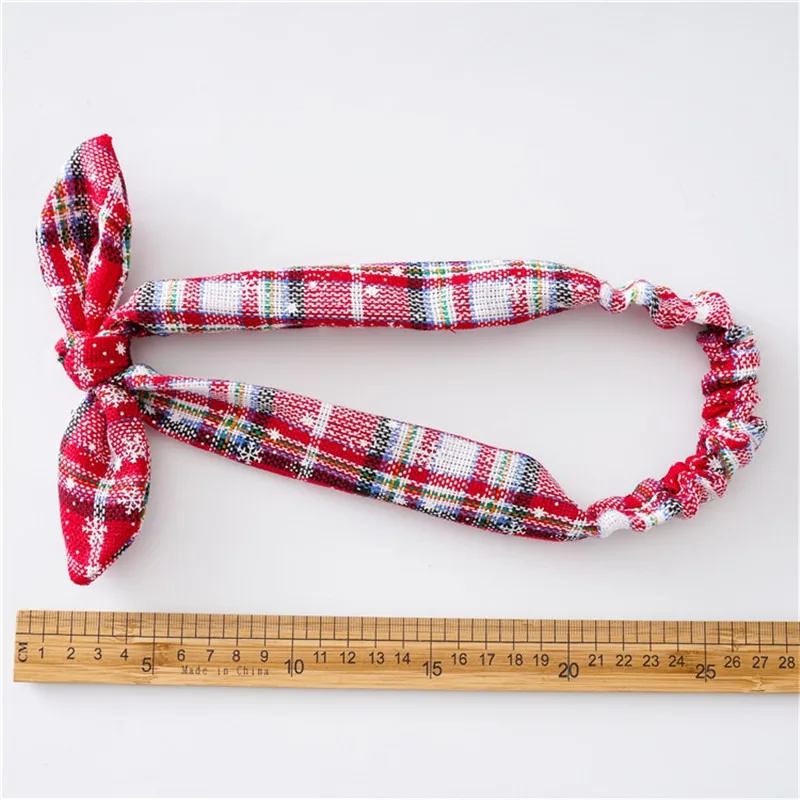 

1pcs Fashion Christmas Hairband Cute Rabbit Ear Printed Headband Elastic Headwrap Turban Girls Hair Accessories