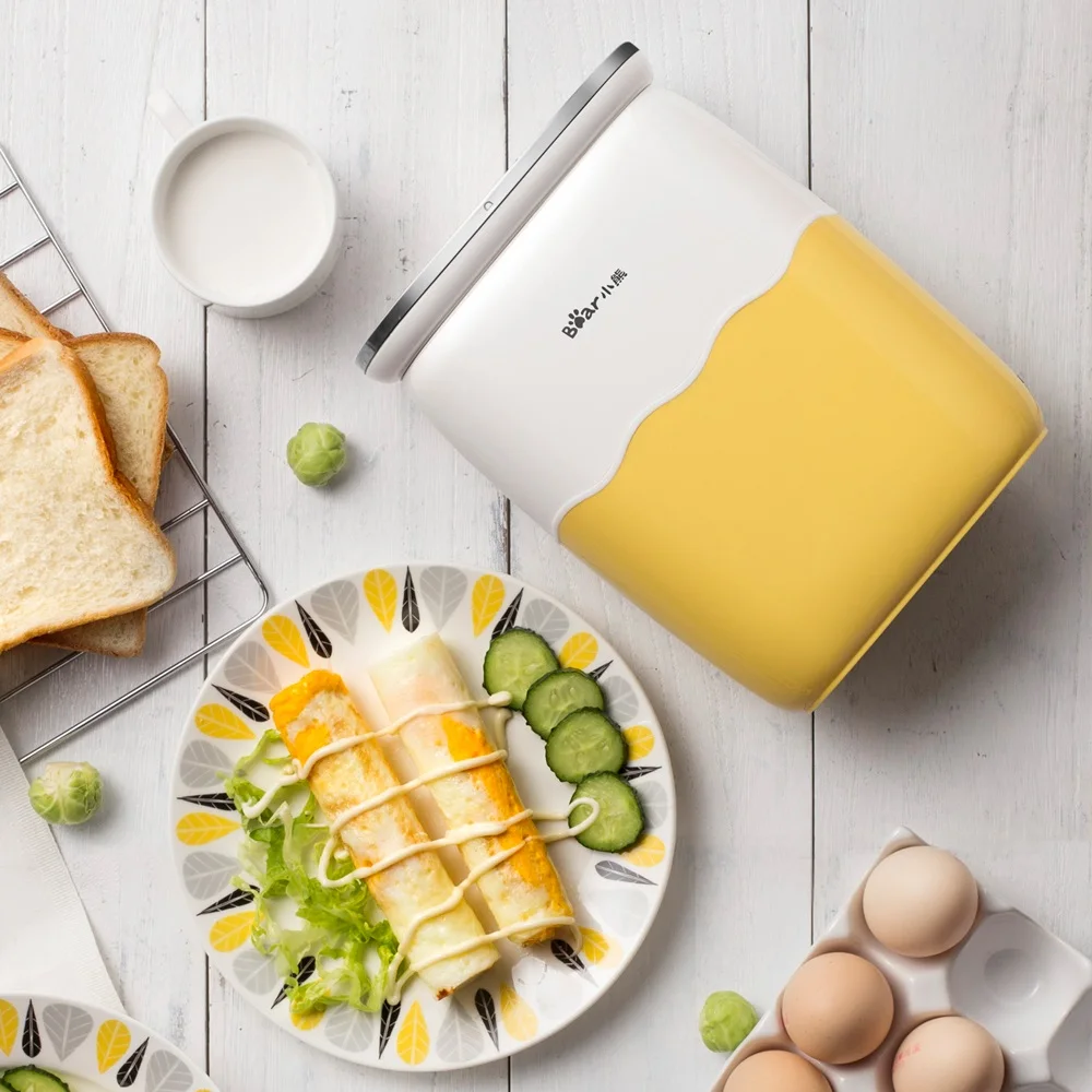 2019 200W Fully Automatic Egg Roll Machine Breakfast Double Cylinder Small Cup Omelette Pot Plug and Play Non-stick Pan | Бытовая