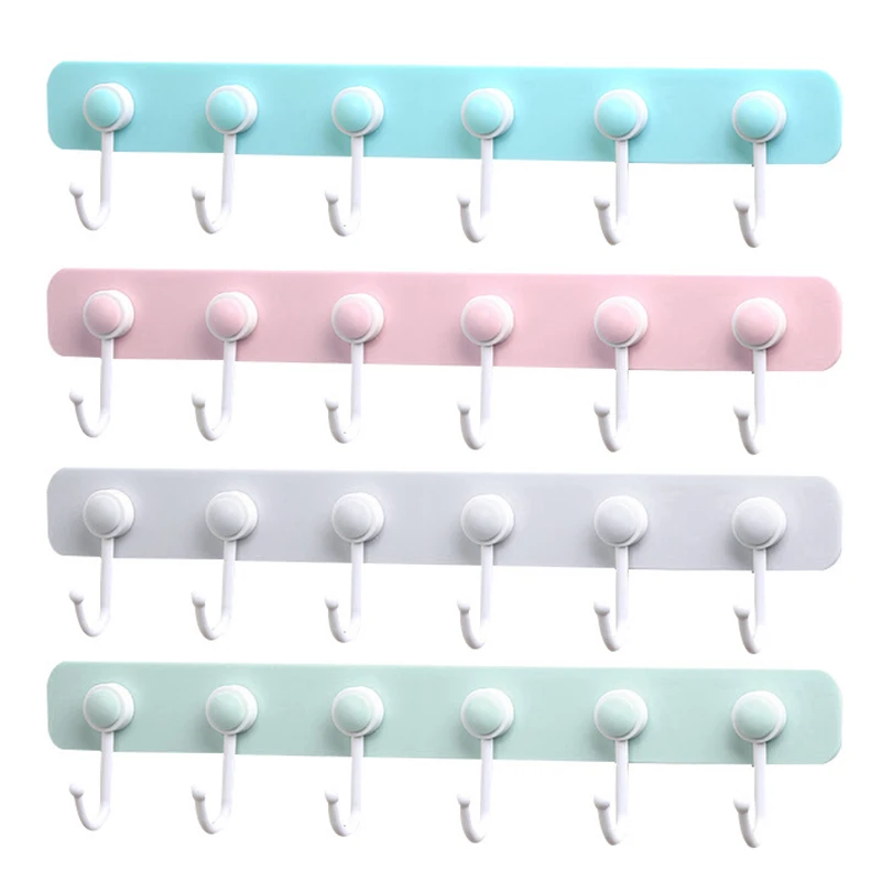 1 шт. настенная вешалка для полотенец 6 крючков | Дом и сад