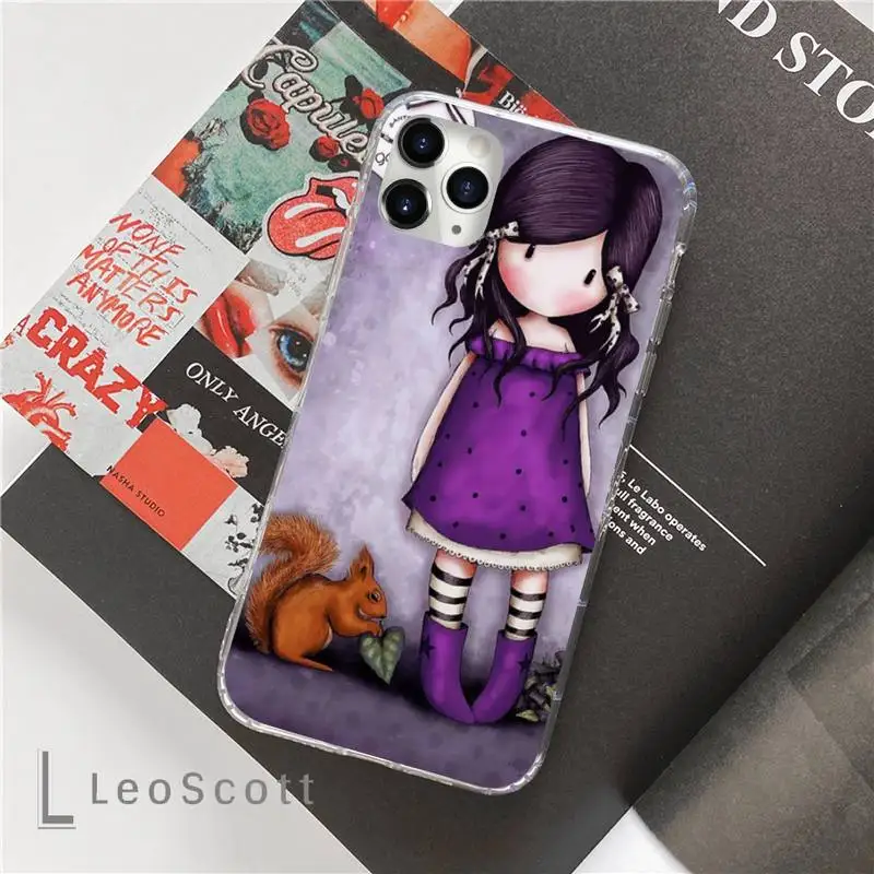 

Cartoon Lovely Santoro Gorjuss Phone Case For iphone 12 5 5s 5c se 6 6s 7 8 plus x xs xr 11 pro max mini
