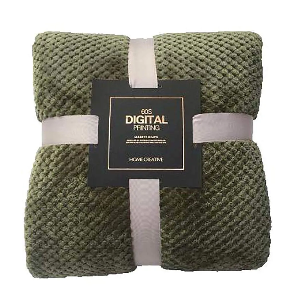 Мягкое теплое клетчатое Флисовое одеяло для кровати большие сетчатые фланелевые