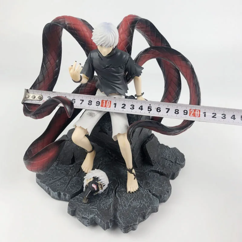 2 головки Аниме Tokyo Ghoul сидеть для косплея канеки кэна фигурка из ПВХ Deluxe большой