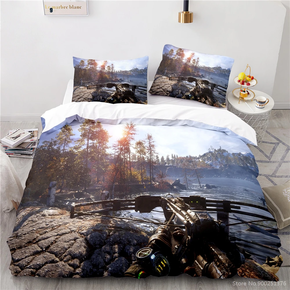 

2/3pcs Metro Exodus 3D Game Printed Quilt Cover / Duvet Cover Set Twin Full Queen King Size Bedding Set for Home Bedroom Decor