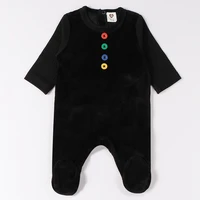 baby romper pyjamas kids clothes long sleeves children clothing buttons baby overalls velour boy and girl clothes footies romper