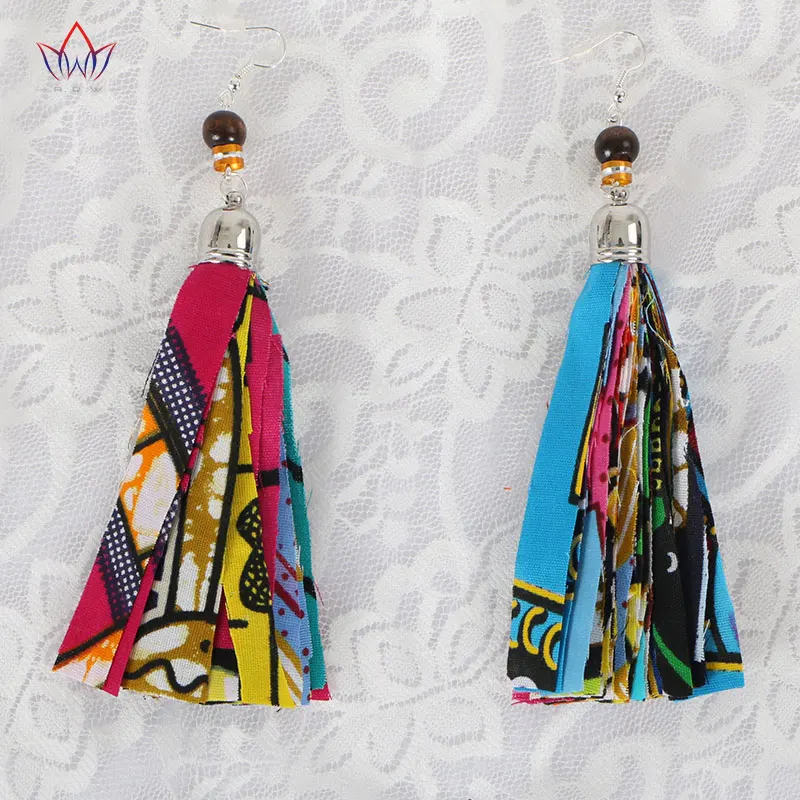 2021 модные африканские серьги для женщин ранние Африканский принт восковая ткань