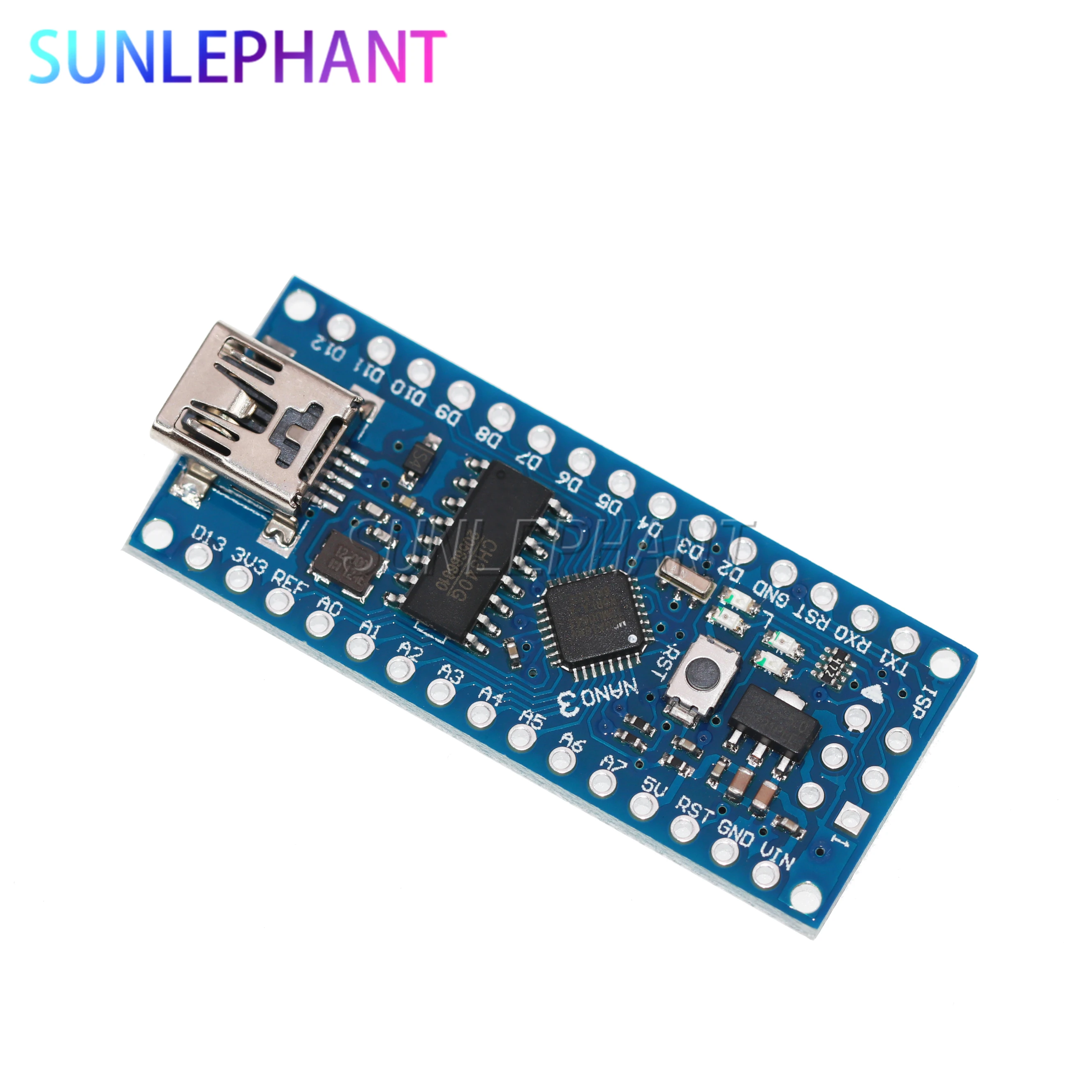 Плата ATmega168 CH340 CH340G Nano V3.0 3 0 Mini USB UART 16 МГц В 5 микроконтроллер модуль