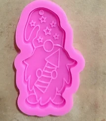 

DY1036 Shiny Anime Gnome Keychain Molds, Epoxy Resin Jewelries Making Tools, Resin Crafting Mould, DIY charms Mold