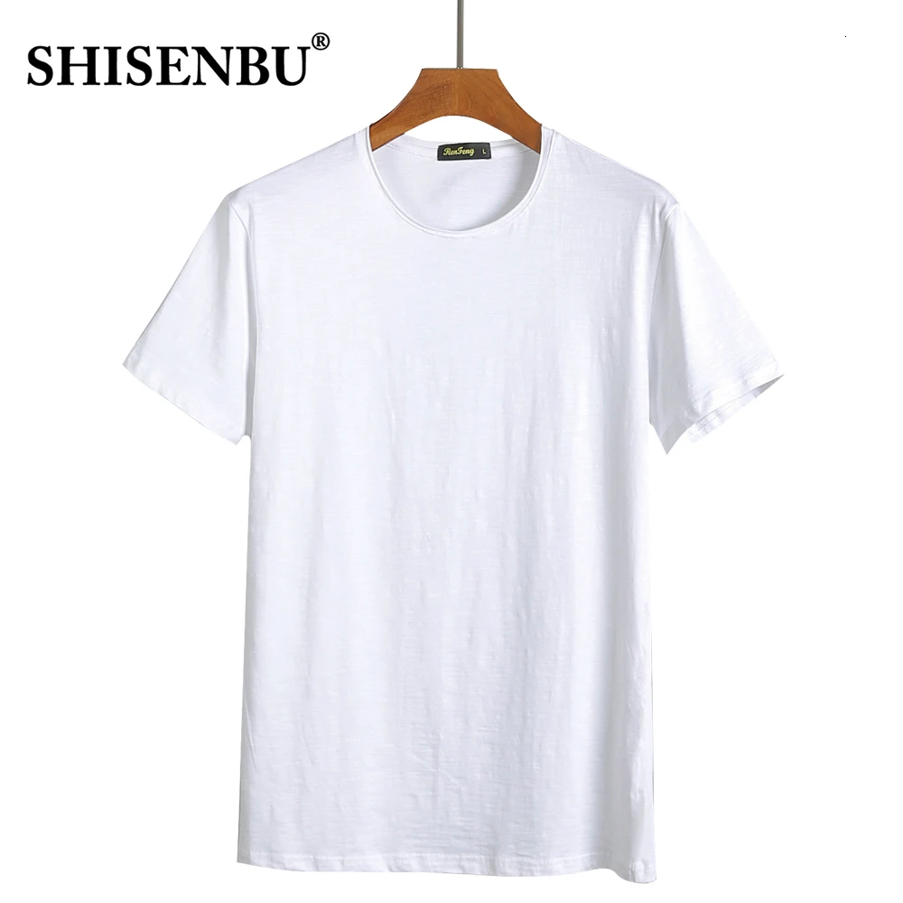O neck white Мужское боди майка мужская белая нижнее белье бамбуковый клубок хлопка Мужская спортивная майка V-образный вырез - Цвет: O neck white