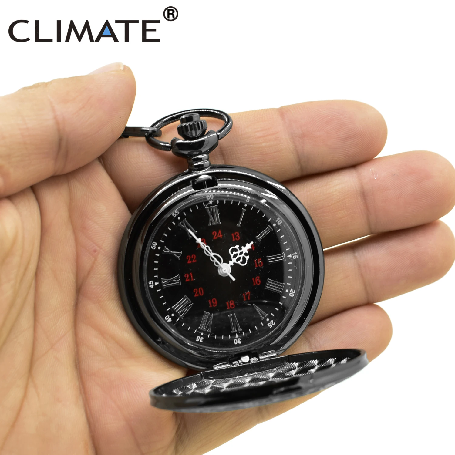 Римский номер черные карманные часы ретро мужские винтажные тиснение Круглый
