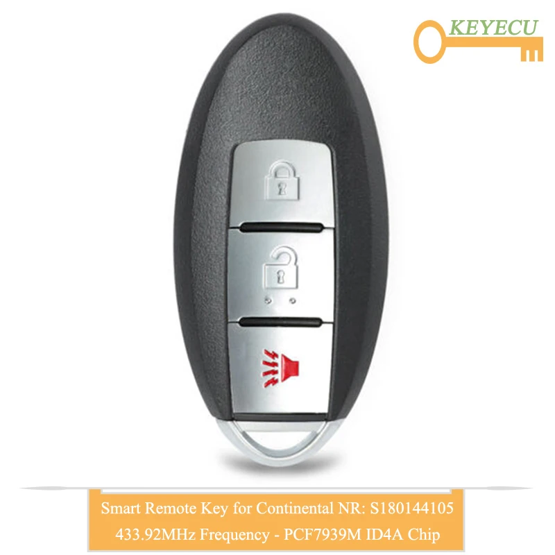 KEYECU умный пульт дистанционного управления автомобильный ключ для Nissan Rouge 2014 2015 2016