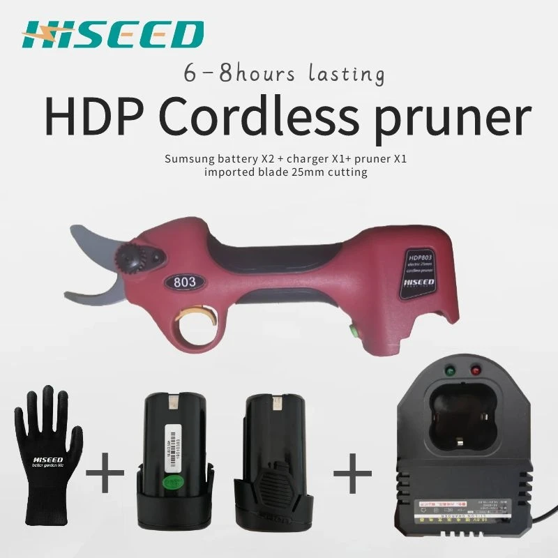 Электрические ножницы для обрезки, литиевый аккумулятор для быстрой зарядки, время работы 8 часов, беспроводные садовые инструменты, ножницы