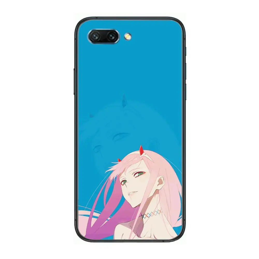

Zero Two 02 anime style clear Phone Case For Huawei Honor 10 9 8 7 N Pro Lite A C RU Black Etui Coque Hoesjes comic fashion