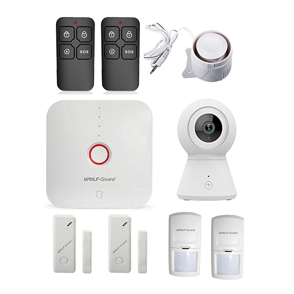 Kit 6 Wolf-Guard WS1N 2,4G Wifi беспроводная домашняя охранная сигнализация охранная система приложение Контроль Детектор движения датчик Охранная сигнализация система - Цвет: Kit 6