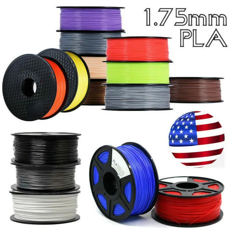 3D PLA Пластик нити 1 75 мм Гибкая матовая водоотталкивающая расходные материалы для