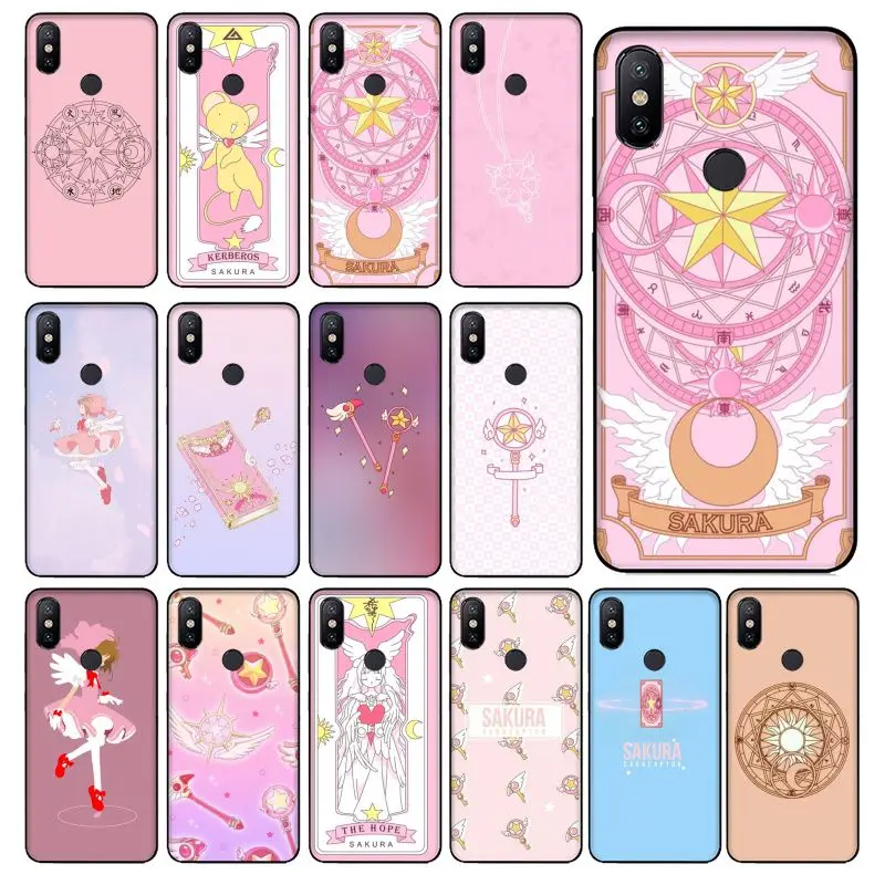 Cardcaptor Sakura задняя крышка силиконовый чехол для Xiaomi Mi 6 плюс 8 8SE 9 9SE 6X Note2 Note3 корпус