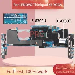 01ax807 for lenovo thinkpad x1 yoga i5 6300u 8gb notebook mainboard 14282 2m 448 0p16 002m sr2f0 ddr3 laptop motherboard free global shipping