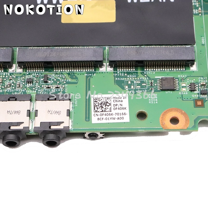 NOKOTION для Dell XPS M1530 материнская плата ноутбука CN 0RU477 0MU715 48.4W101.011 PM965 nvidia Видеокарта