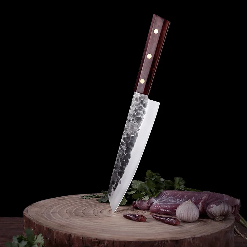 Dengjia-cuchillo Susi de acero inoxidable 5Cr15MoV, utensilio forjado Manual para Chef, cocina, hogar, rebanador de carne, cortadora de verduras-1