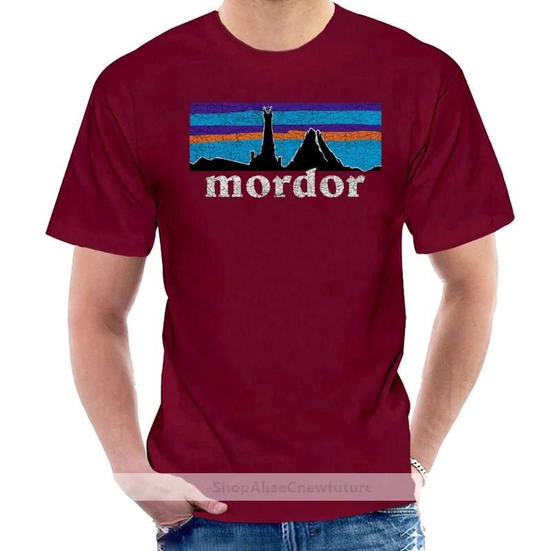 Mordor футболка Властелин Frodo кольца Sam Sauron символ знак Башня логотип @ 034367|Мужские