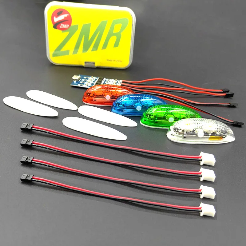 NWE ZMR Wireless Navigation Light III 1S rechargeable 4 modes LED lights for RC hobby fixed-wing Aircraft Ducted | Игрушки и хобби
