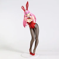 japanese anime darling in the franxx zero two bunny ver sexy figure pvc figurine 14 scale model toy