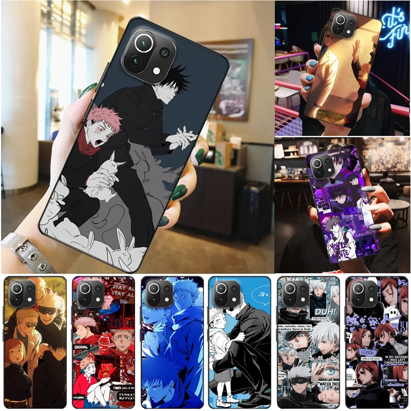 

Jujutsu Kaisen Satoru Gojo Yuji Itadori Sukuna Fushiguro Megumi Phone Case For Xiaomi 11 Lite Pro Coque Carcasa Back Cover