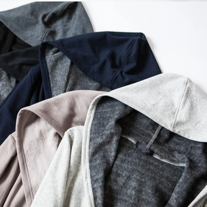 Женская ночная рубашка длинный халат с шапкой внутри флисовый Халат | одежда