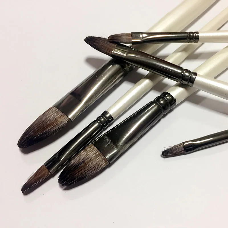 Белая паста гуашь картина цветная щетка Langhao инструмент тест рекомендуемый