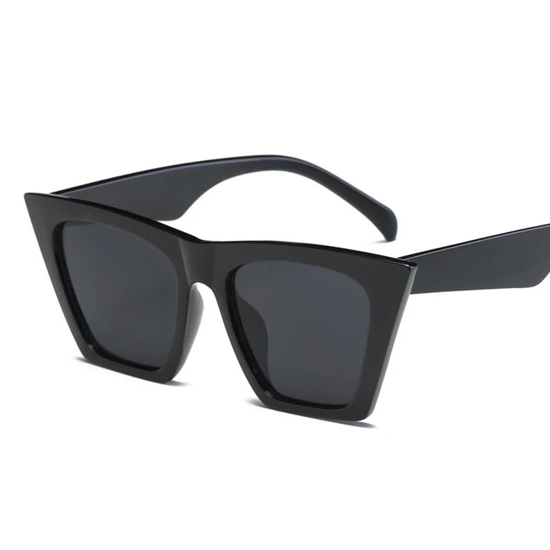 

New Fashion Cat Eye Women's Sunglasses European and American Personalized All-Match Sunglasses Transparent Colorful Frame Street