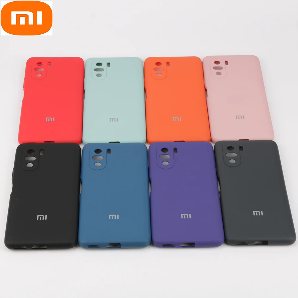 100 original xiaomi redmi k40 pro case soft back cover liquid silicone phone protector case xiaomi mi poco f3 fundas k40 pro free global shipping