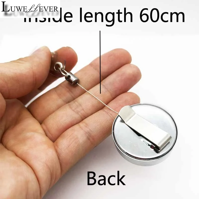 Подходит для 18 мм защелкивающаяся Кнопка Выдвижная Тяговая катушка бейджа ID Lanyard