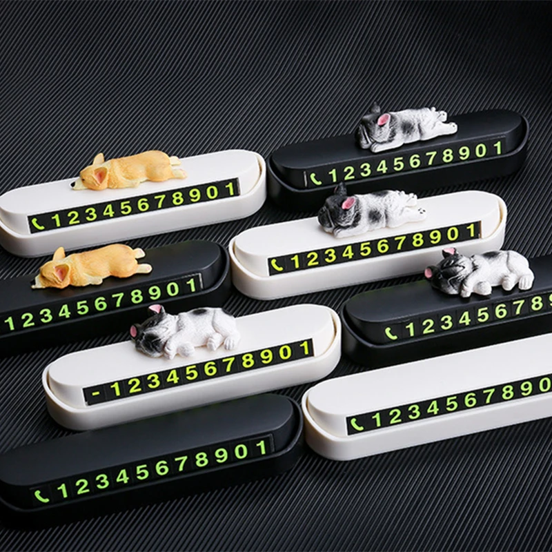 Светящийся портативный скрытый милый знак остановки собаки Временная