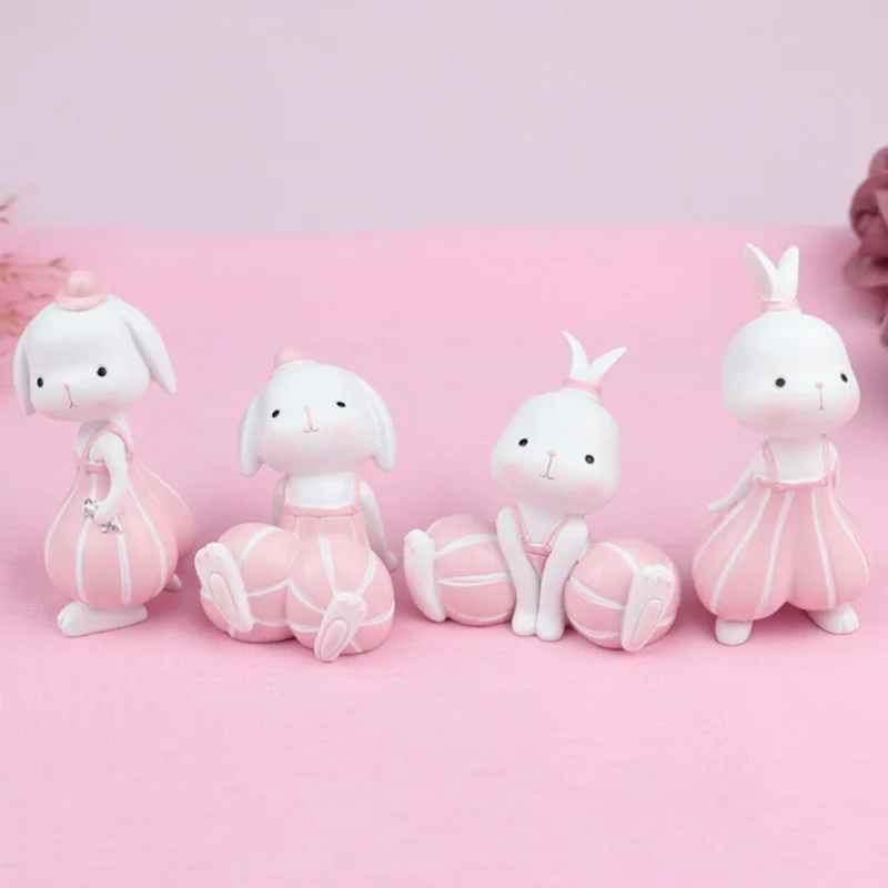 Kawaii с милым кроликом Сказочный сад миниатюра фигурки моды стол служебный