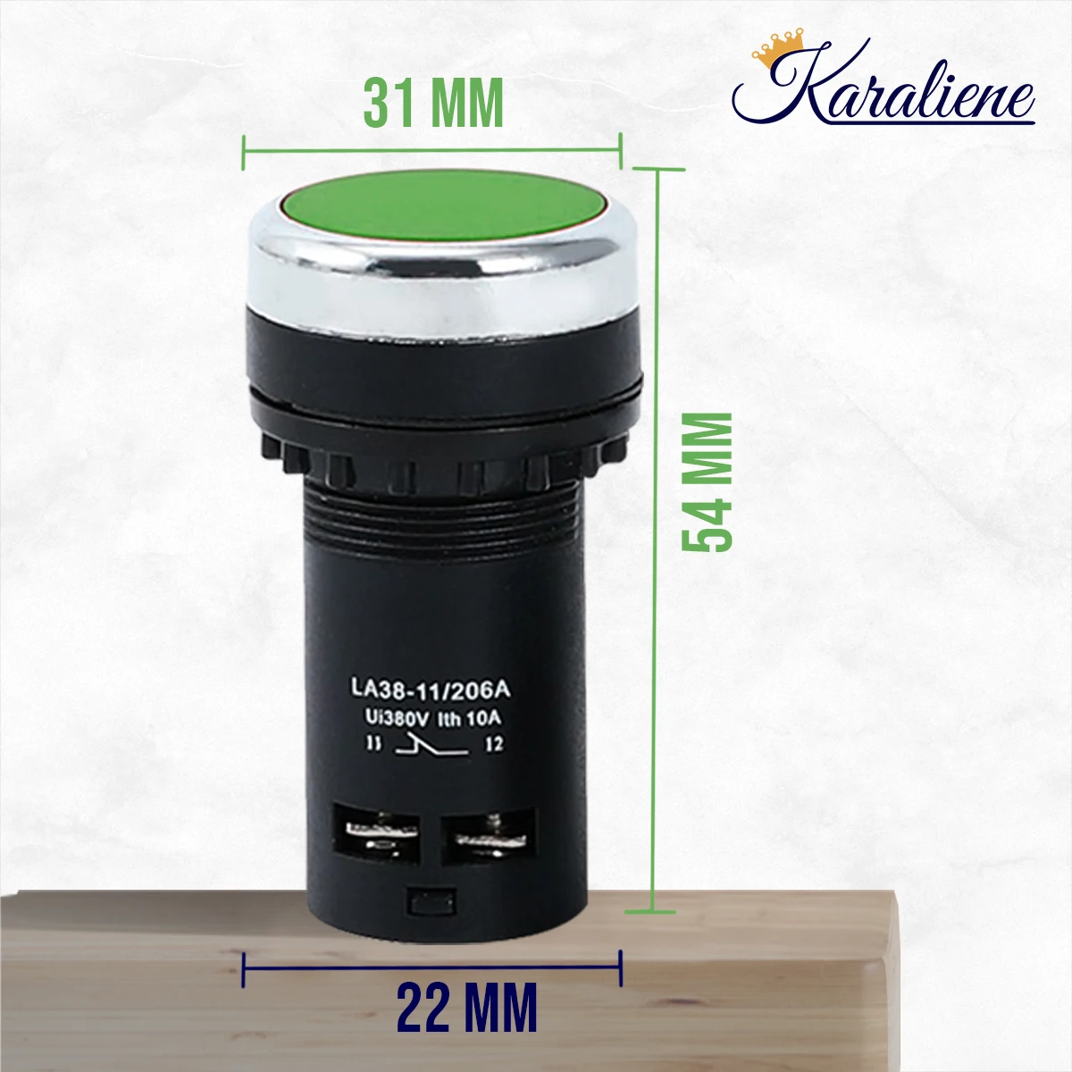 1 шт. 22 мм La38 10 А/380 В новая серия кнопочный переключатель плоская кнопка аварийной
