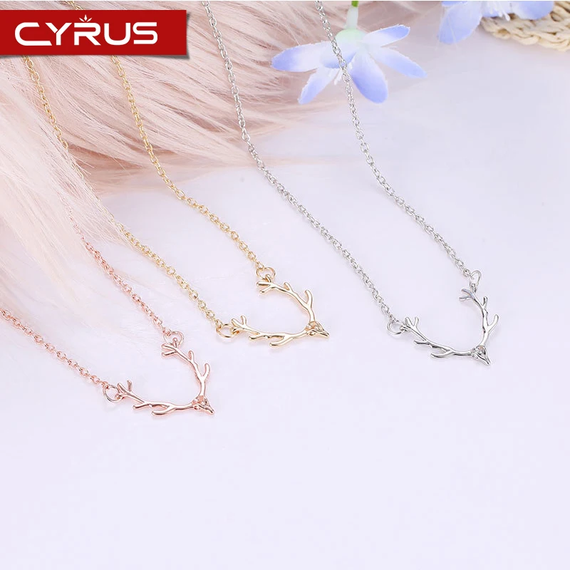 Женский чокер с рогами лося Bohimia очаровательный цепочкой до ключицы Подарочная