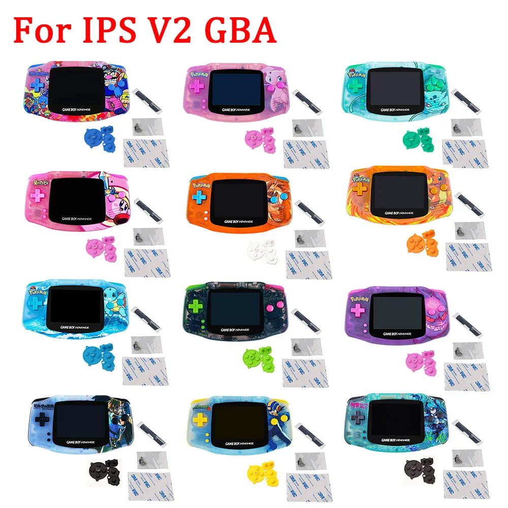 Корпус на заказ с комплектами ЖК-экранов IPS V2 для GBA комплекты подсветки Kits чехлом