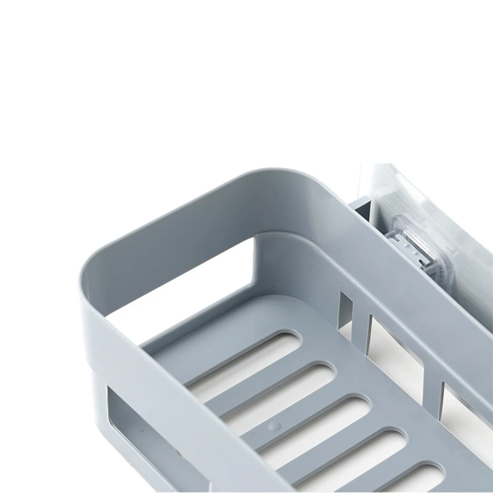 

Corner Shelf Punchfree Wall Shelf Plastic Hanging Rack Kitchen Shower Frame Organizer Holder Suction Hanger Bathroom Accessorie