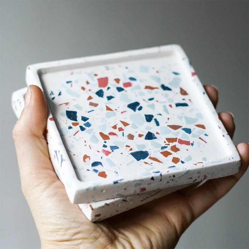 Круглая квадратная форма для бетонных подставок подсвечник хранения ювелирных