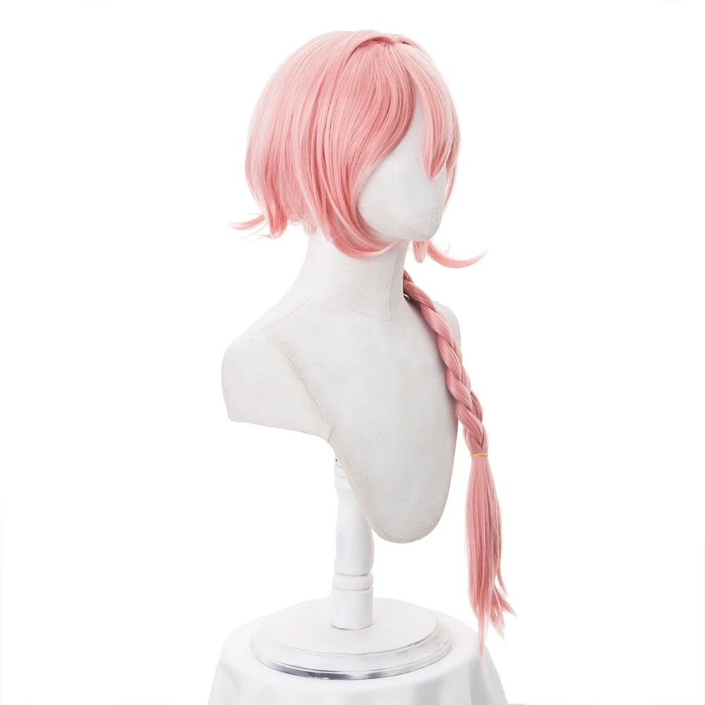 Парик для косплея Fate Apocryph Astolfo термостойкие синтетические волосы розового и