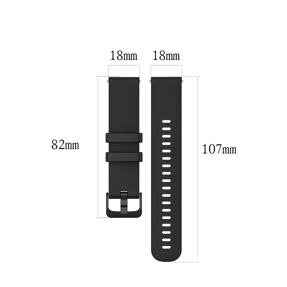 Ремешок силиконовый быстросъемный для Garmin Vivoactive 4S/Move 3S/Active S/Rey аксессуары