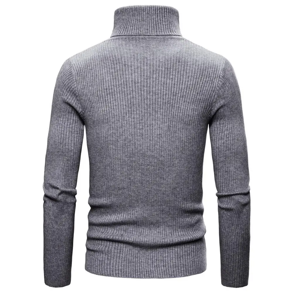 Зимний свитер мужские однотонные свитера теплые Повседневные вязаные пуловеры |