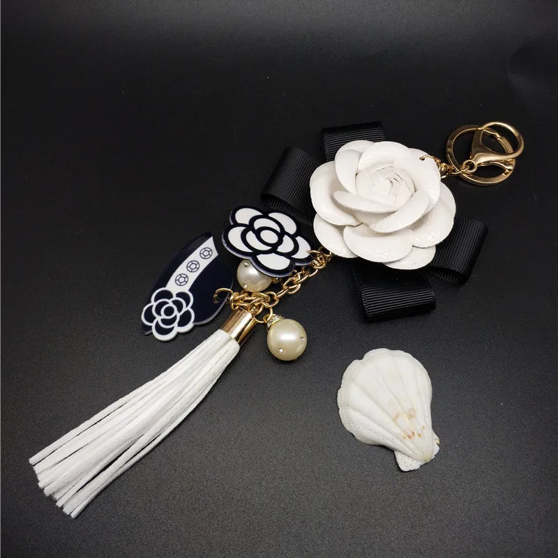 Акция 100% настоящая фотография Супер Мода черный и белый Качество кожаный цветок