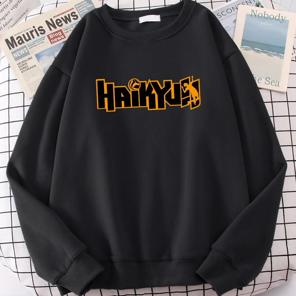 

Japanese Haikyuu Anime Letter Printed Women Hoodies Hipster Loose Hoodie Hip Hop Fleece Hoody Casual Warm Unisex Sportswears