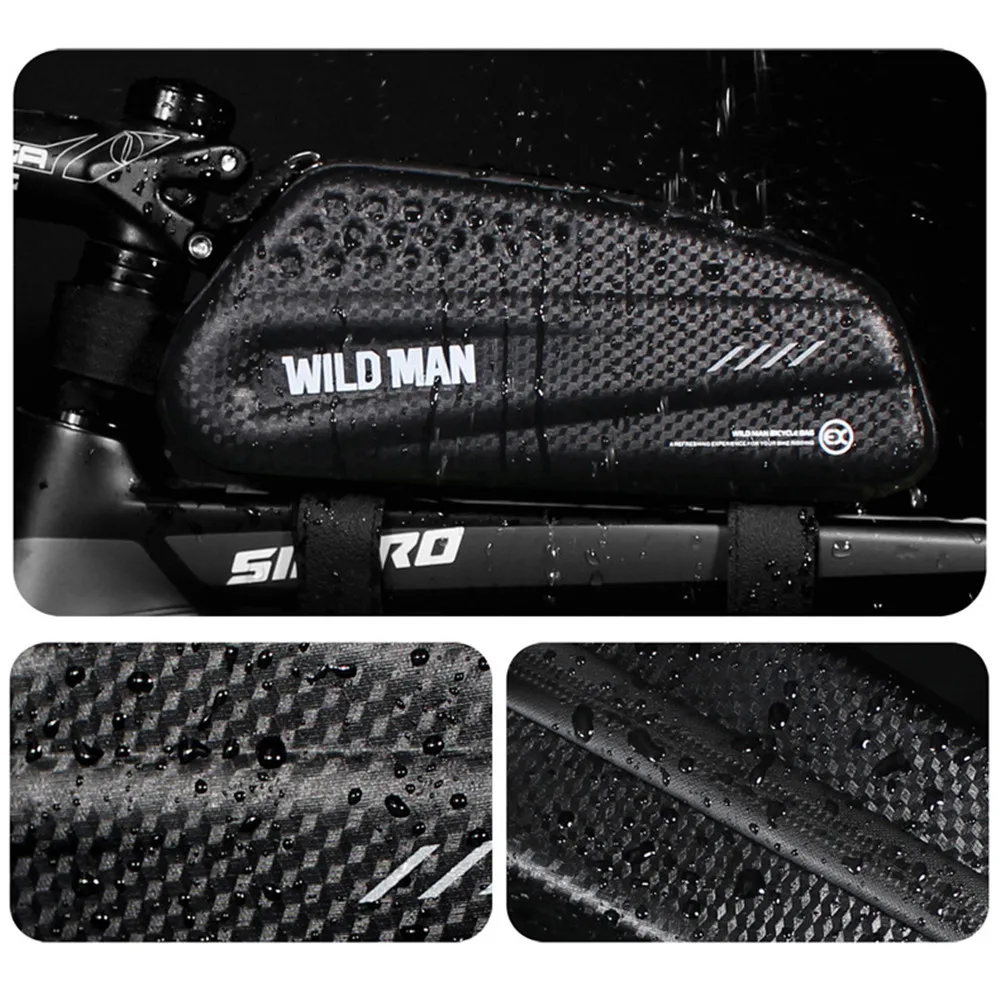 

Waterproof Bicycle Bag Upper Tube Front Beam Bag Hard Shell Road Bike Rainproof Bike Saddle Bag Cycling Accessories Equipment