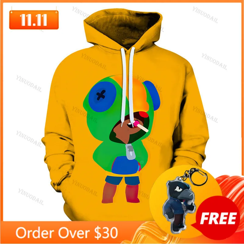 

Shark Leon Shooting Game 3d Sweatshirt MAX Boys Girls Tops Hoodies Teen Clothes Shooter Thin Children's Wear Kids Hoodie