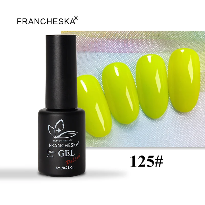 Color UV gel 125 Francheska резиновое Базовое покрытие верхнее покрытие базовый топ набор oje Унас гель лак nagels spulletjes дизайн ногтей lakiery hybrydowe гель лак - Цвет: Color UV gel 125