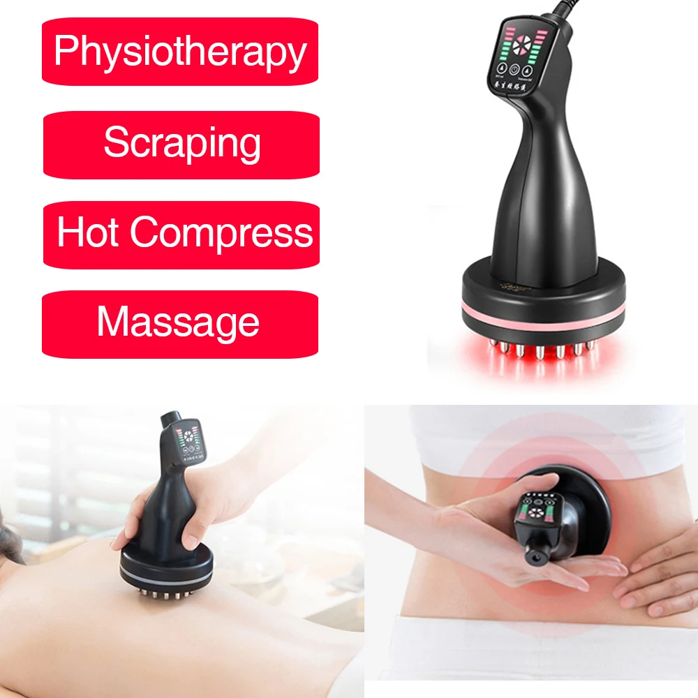 Электрическая кавитационная Массажная расческа физиотерапия вибрирующий для