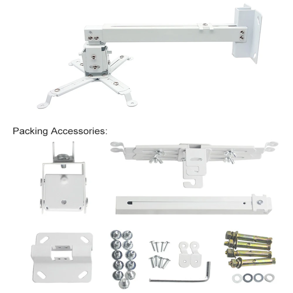 Универсальный Выдвижной кронштейн для проектора регулируемый настенный потолка